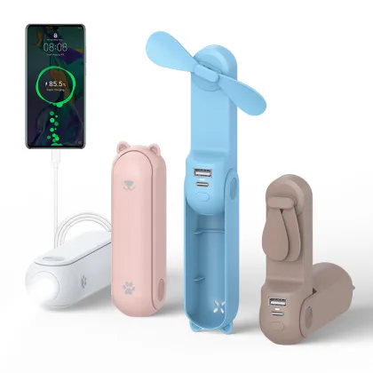 USB Mini Fan Cute Cartoon Ears