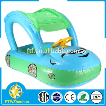 2015 Portable PVC Inflatable Lovely car Baby Seat Float
