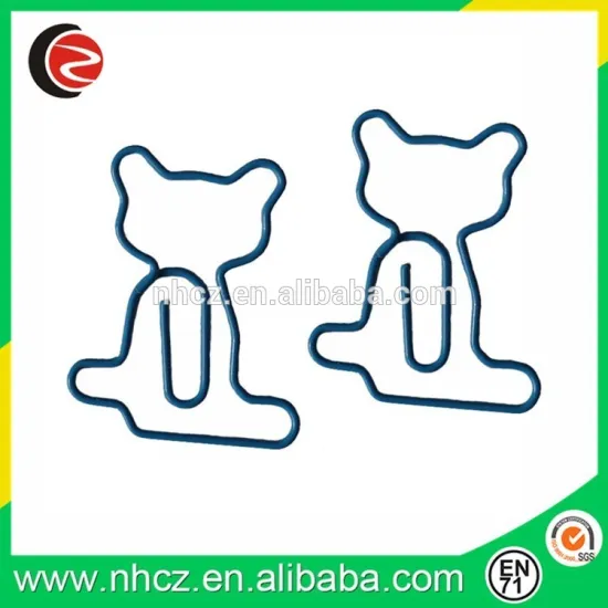 bear shaped paper clips with customized colorful