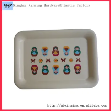 Stock plastic pp serving tray for food