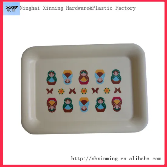 Stock plastic pp serving tray for food