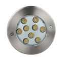 Edelstahl 9W IP68 Unterwasser-LED-Licht