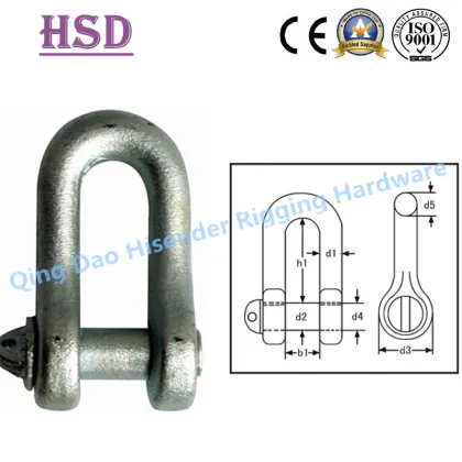 DIN82101 Form a, Fastener, Hardware, Rigging, Marine Hardware, D Shckle, European D Type, , JIS D Type