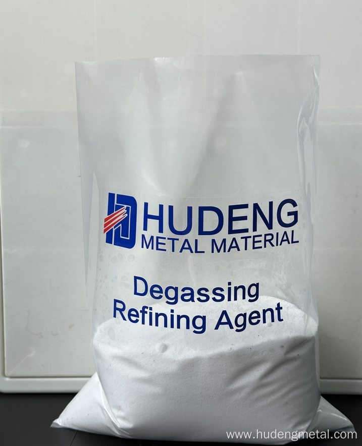Environmentally friendly degassing refining agent