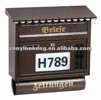 Soalr mailbox, baking finish on surface