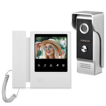Cámara de videw de timbre: pantalla IR nocturna de 4.3 pulgadas Sistema de seguridad para el hogar para villas