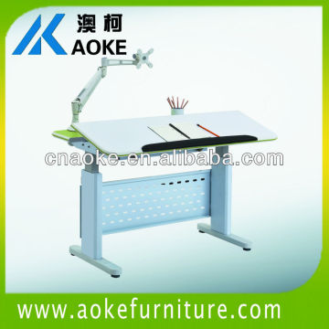 Adjustable height study learning desk and computer desk