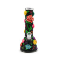 Black rose Glass Beaker Bong