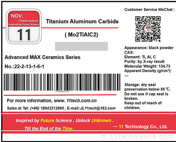 Céramiques de phase maximale MO2tialc2