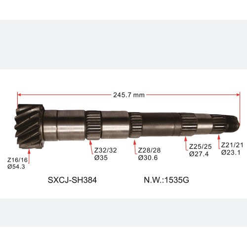 Handbuch Getriebe Synchronizer Welle OEM 514081a 16*57 für Fiat