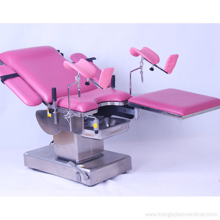 Kdc-y Electric gynecological operating delivery bed obstetric with mattress for woman giving birth