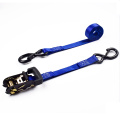 1-1/16" 1500kgs 28mm Mini Rubber Handle Buckle Ratchet Car Lashing Belt Straps With 1.5T S Hooks Safety Latch