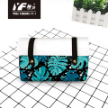 Fabor de hoja tropical personalizada estilo Bolso de cuero PU Cosmética Bag Case y bolso Multifuncional Bolsa Multifuncional