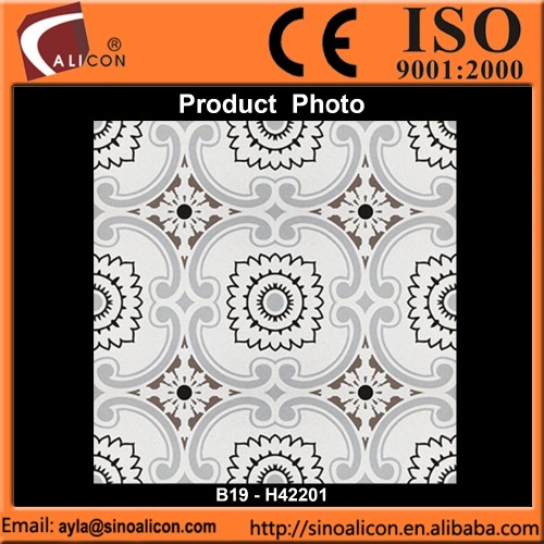 Antique style semi-polished porcelain tile