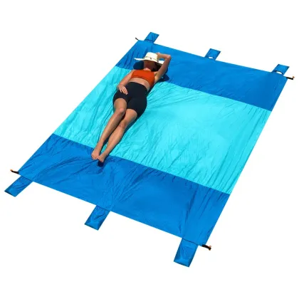 Sand-Proof Waterproof Large Size Parachute Nylon Ripstop Beach Mat Blanket