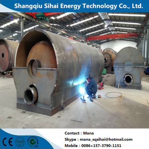 Environmental machine for waste tire oil