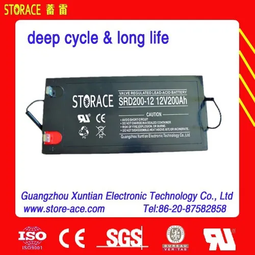 Lead Battery 12v 200ah deep cycle battery