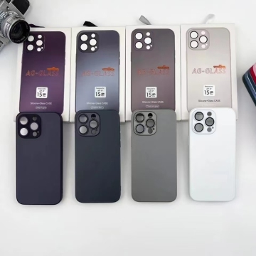 AG Glass Phone Cases for iPhone 15/14/13/12 Pro Max 11 Pro Max Plus with Logo Gift Box