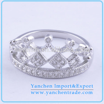 Amarica Popular Product Unique Design Crown Finger Ring For Queen