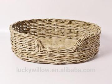 Classic Handmade wicker Pet bed rattan basket