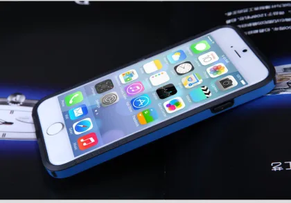 Hot Sale!! mobile phone cases TPU+PC Bumper Frame Shockproof Armor Case For Phone 6(4.7inch) waterproof phone case