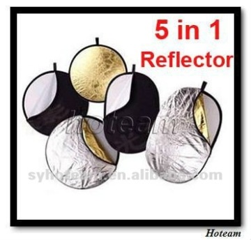 5-in-1 Collapsible disc Reflector(Translucent White Gold Silver Black) photography studio equipment
