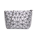 Geometric foldable brushed fabric hangbag