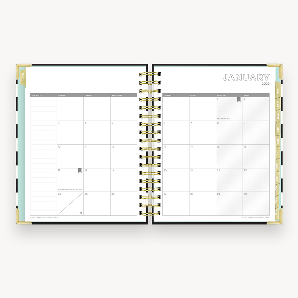 Free Sample Printed Daily Planner Notebook A5 Custom Strong Twin Wire Binding, Round Corner