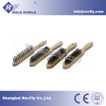 Wooden Handle Stainless Steel Wire Brush