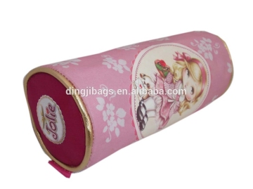 Lovely Stylish Girl Round Pencil Case For Kids