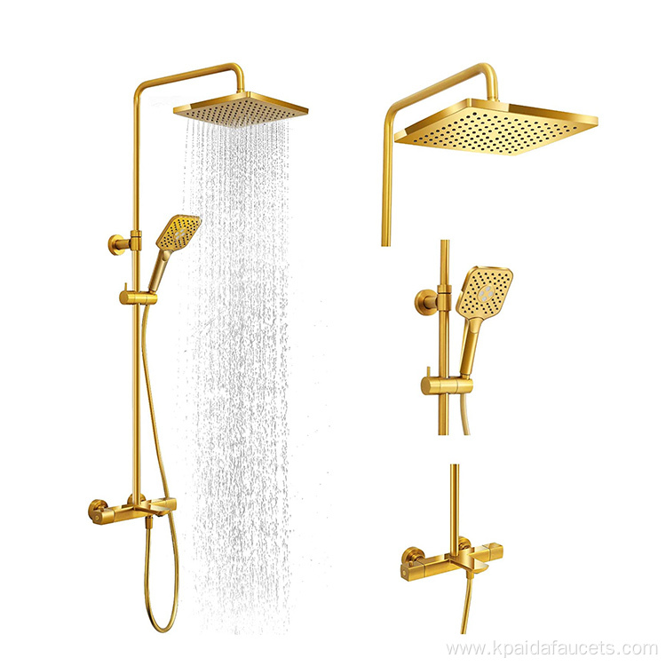 High End Bathroom Gold Luxury Shower Sets