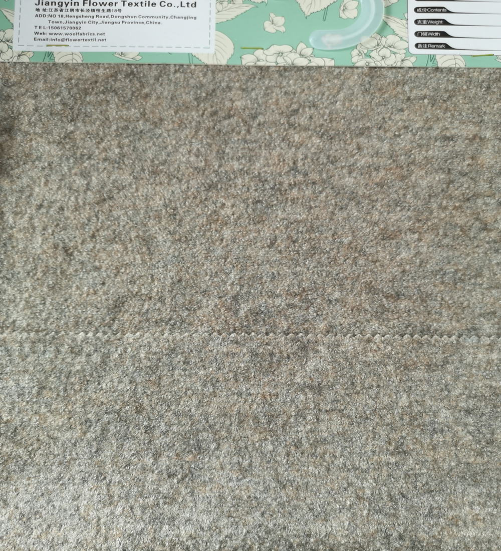 Boiled wool viscose fabric for melange colours