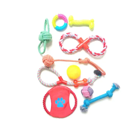 Dog Rope Toys 10 Pack Set Pet Puppy Teething Chew Rope Tug Assotrment for Small Medium Large Dogs