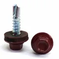 Tornillos auto -perforador de cabeza hexadecimal chapada en zinc