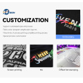 Wholesale Logo Custom Siro Spun Cotton Men's T-shirt