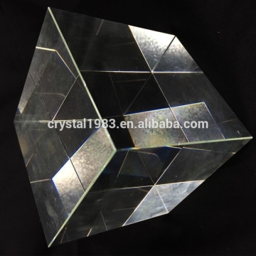 Wholesale k9 glass lasing trophy block clear 3d laser etched crystal cube engraved wholesale glass block