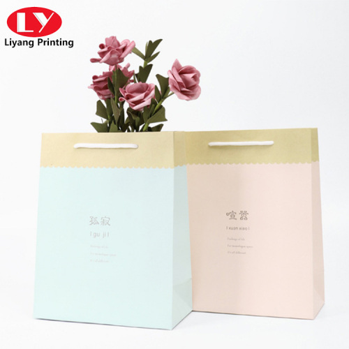 custom printed quietly elegant paper bag