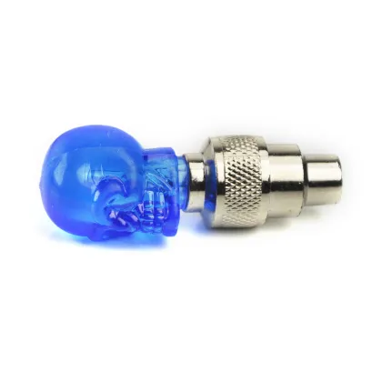 Solid Color Ghost Head Bicycle LED Spoke Valve Light