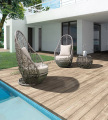 Handweberei und High-End-Rattan Bistro-Set