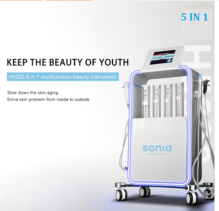 hydrofacials machine thermal hydrogen oxygen 5 in 1 multifunction beauty machine