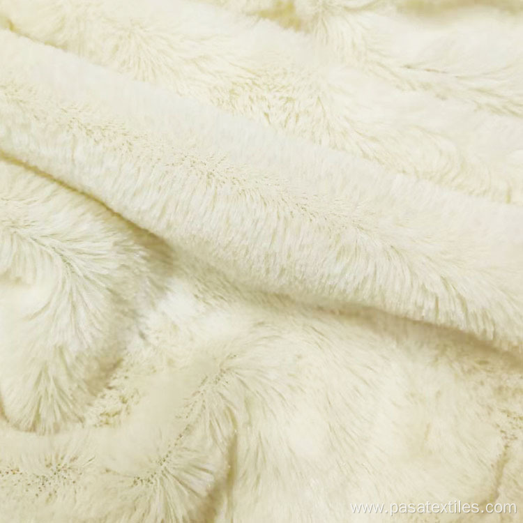 100% polyester warp knitted PV plush fabric