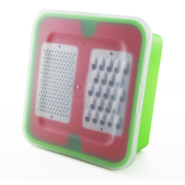 Stainless Steel vegetable cheese box grater with container