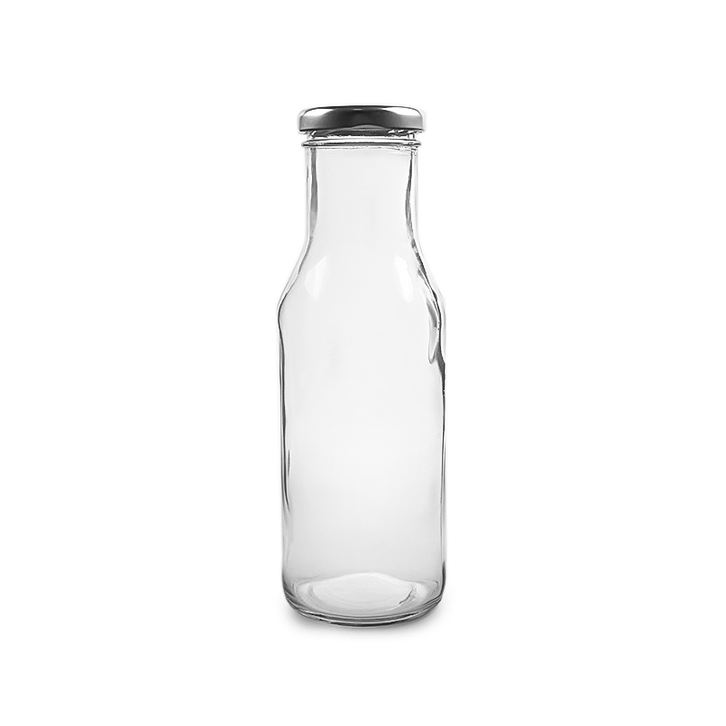 300ml Glass Juice Bottle With Metal Lid Jpg