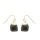 Ins irregular cut original stones Jewelry earring charm Crystal Gold Plated Natural Amethyst Faceted Post Stud Earrings