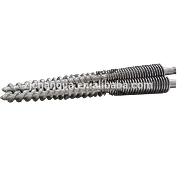 Twin screw barrel for extruder gearbox