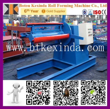 5t steel coil decoiling machine coil uncoiler machine