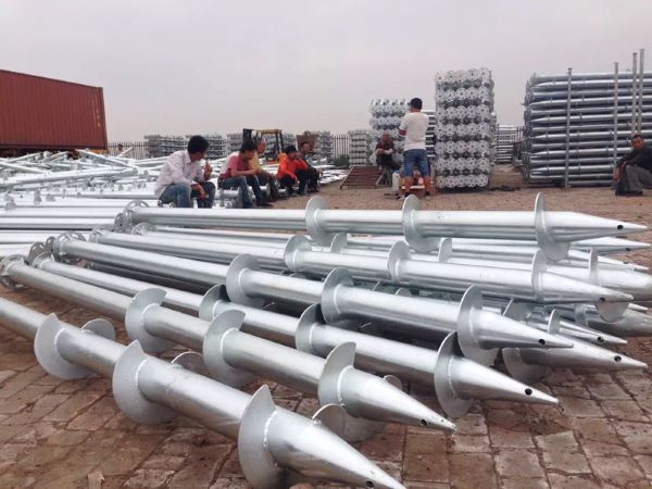 Pila de tornillo molido de energía solar fotovoltaica