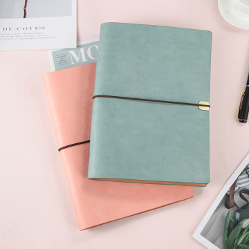 Customizable 2024 A5 Suede Pink Leather Journal with Vintage Design: Perfect Meeting Notebook or Diary