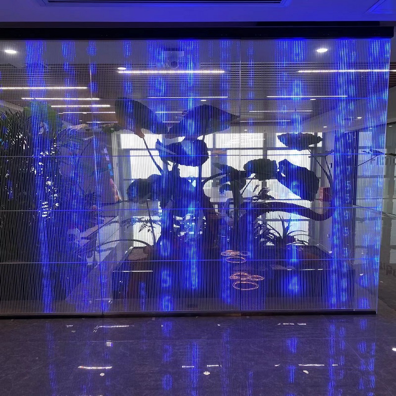 Transparent Glass Led Wall