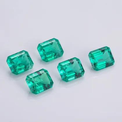 Premium 7x11 Lab Grown Colombian Emerald